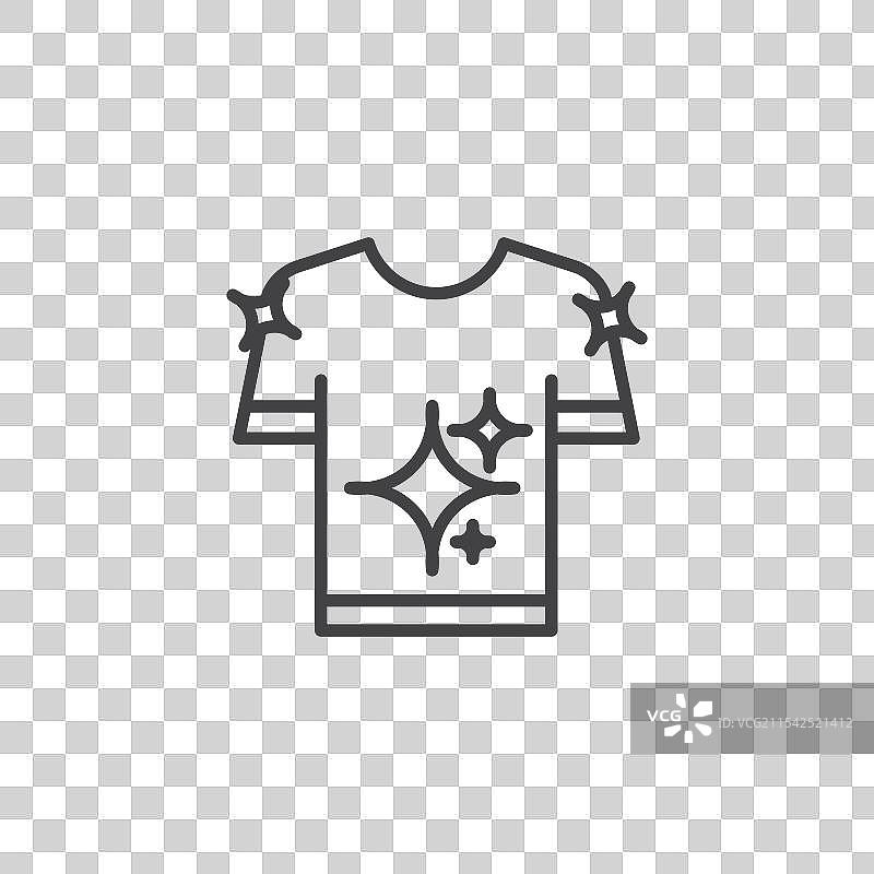 干净衣物矢量图标集图片素材