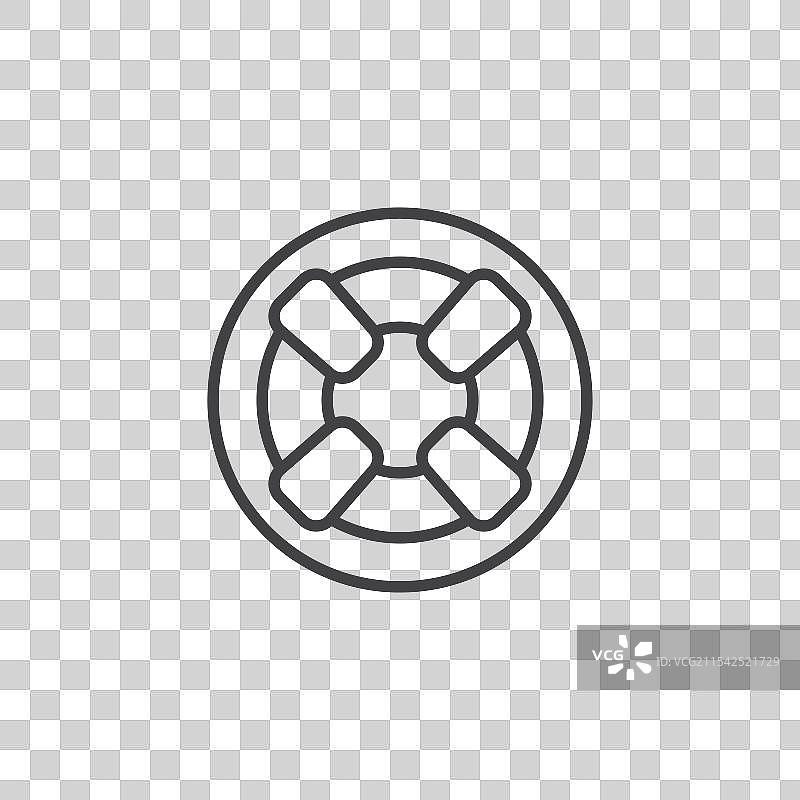救生圈矢量图标集图片素材