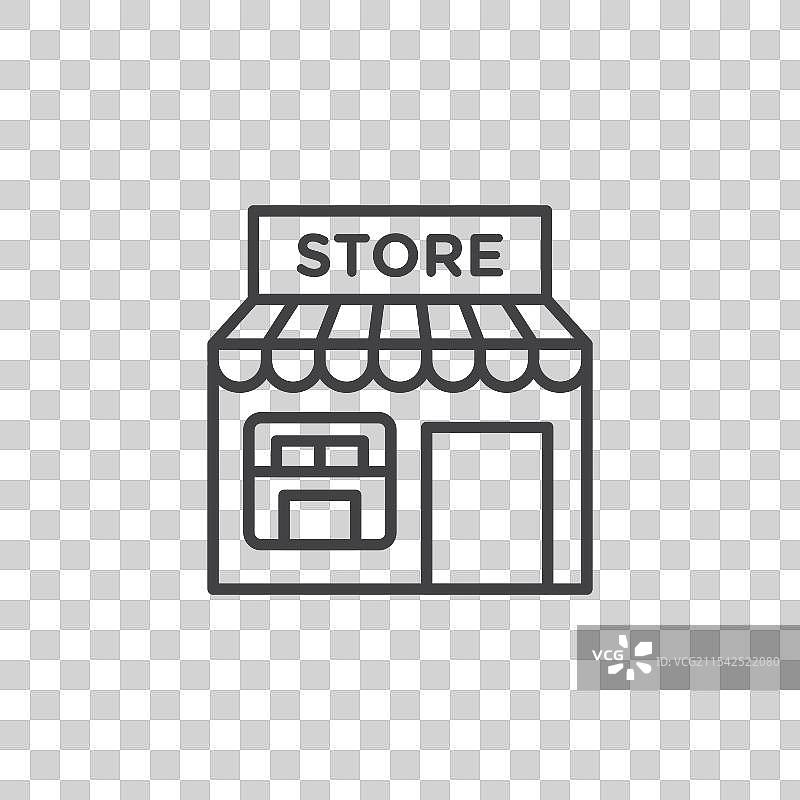 商店矢量图标集图片素材