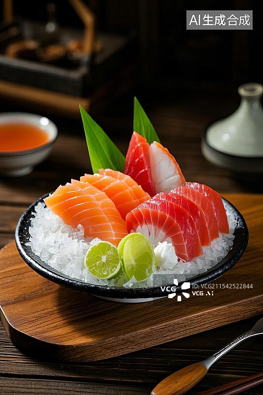 【AI数字艺术】刺身 日料图片素材