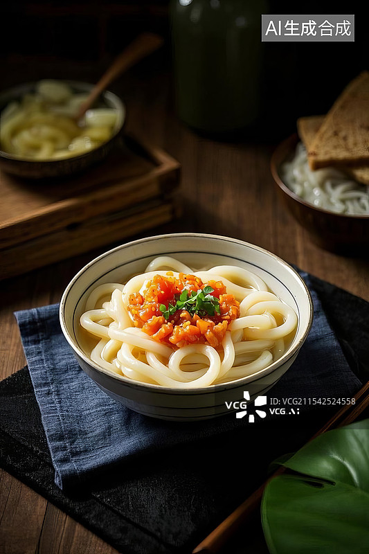 【AI数字艺术】乌冬面 面食图片素材