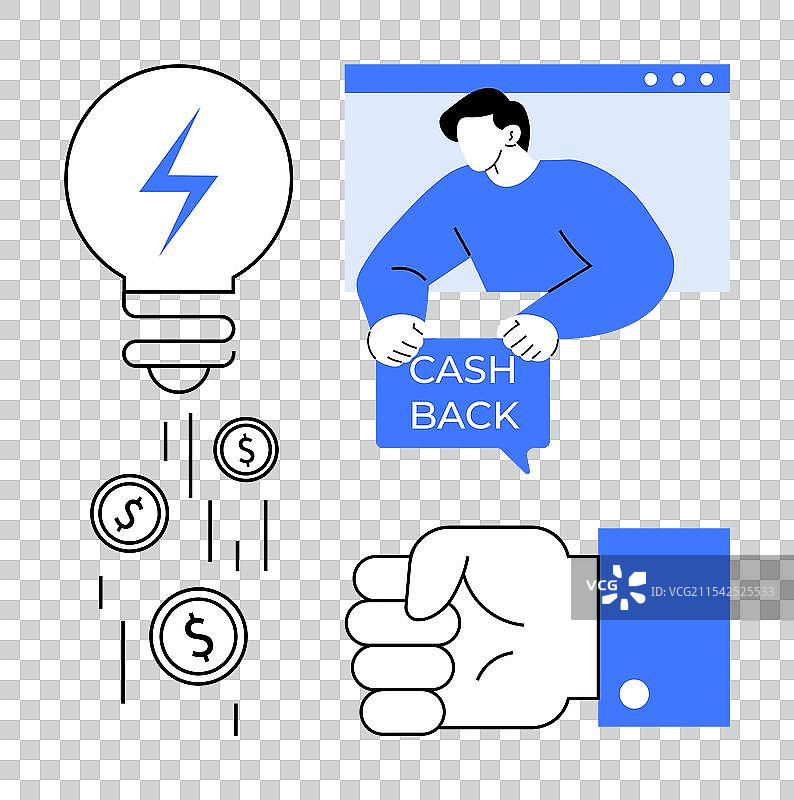 财务储蓄现金的视觉表现图片素材