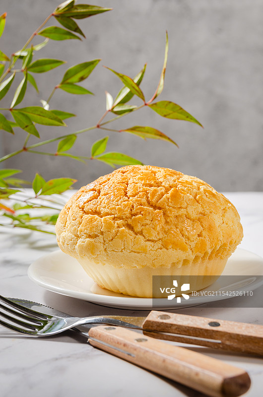 营养美味的早茶面点菠萝包图片素材