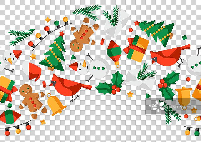 圣诞快乐图案假日背景图片素材