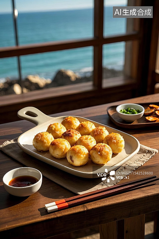 【AI数字艺术】章鱼丸子图片素材