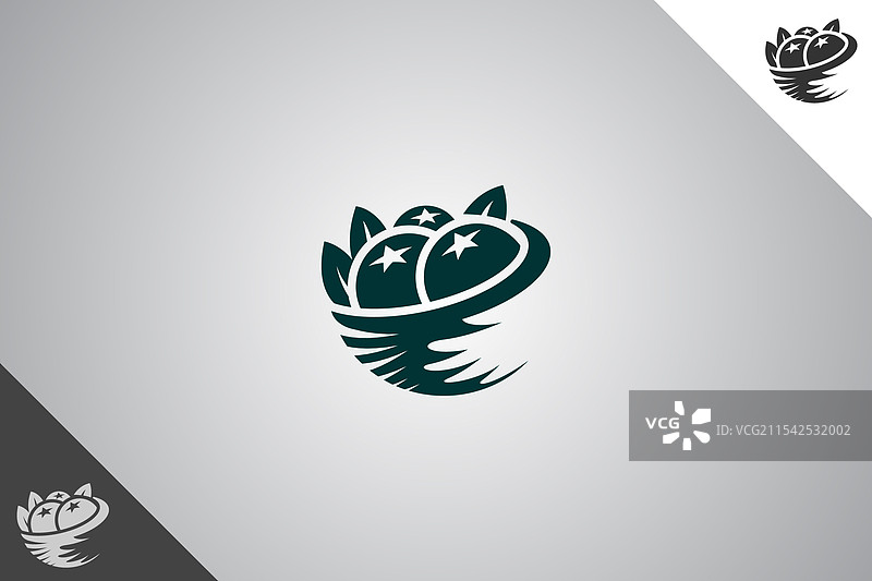 现代简约的农场标志设计图片素材