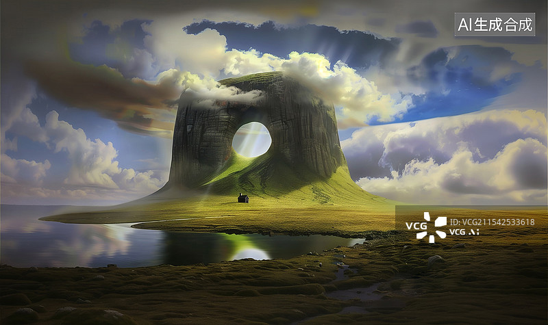 【AI数字艺术】游戏设定之玄幻的远方风景图片素材
