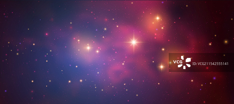 带有真实星云的太空背景图片素材