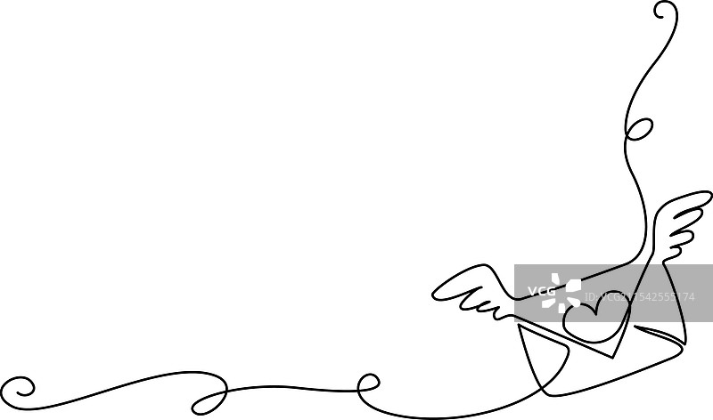 情人节卡片装饰与情书图片素材