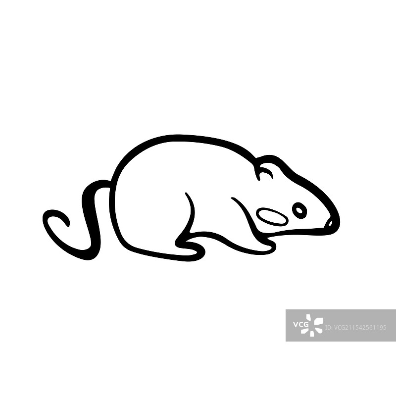 手绘猫玩具老鼠，宠物配件素描图片素材