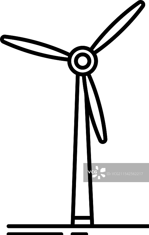风力涡轮机风车 - 图标图片素材