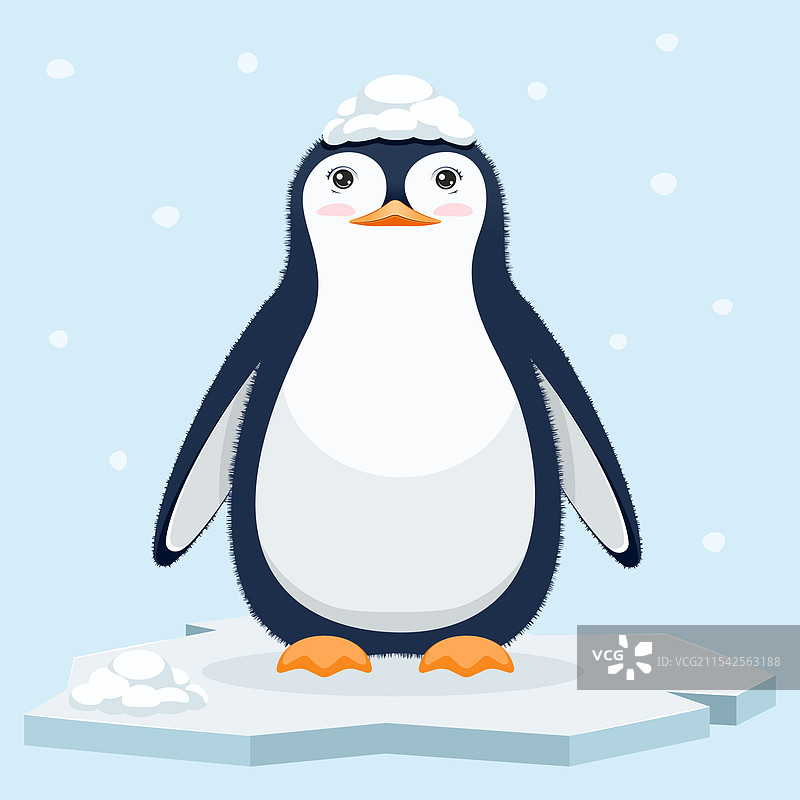 冰上的企鹅图片素材