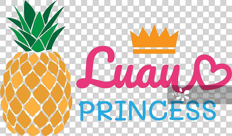 夏威夷公主菠萝名言设计图片素材