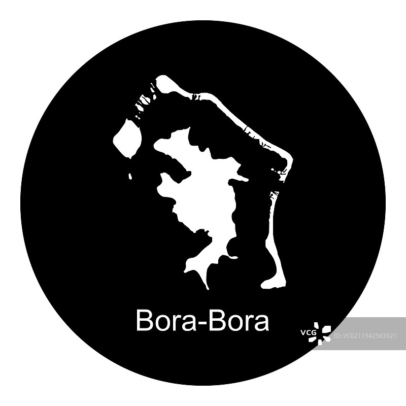 博拉博拉岛地图图标图片素材