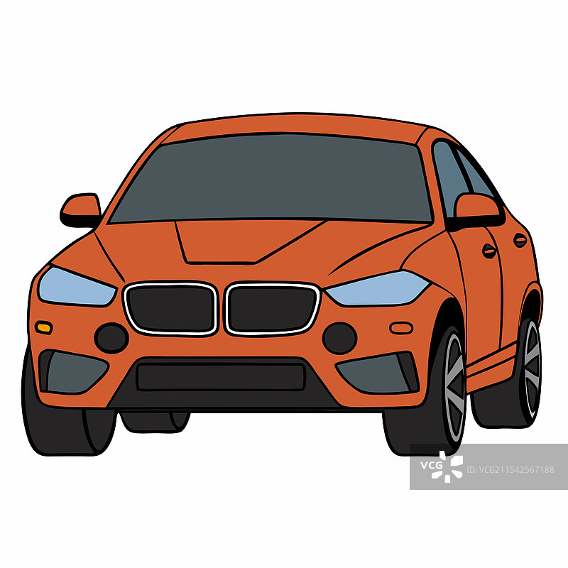 宝马汽车扁平设计图片素材