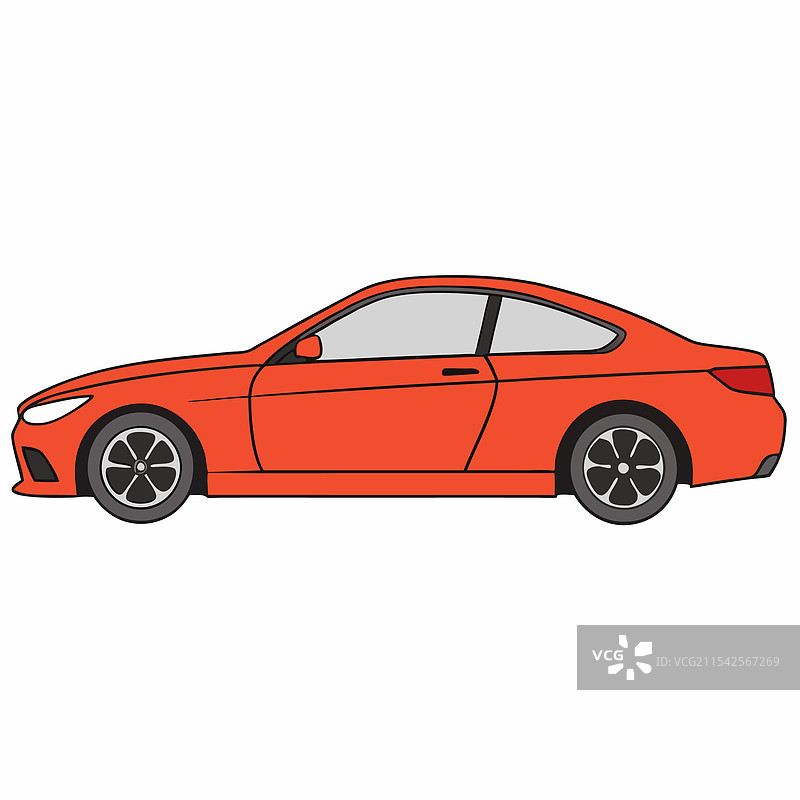 宝马汽车扁平设计图片素材