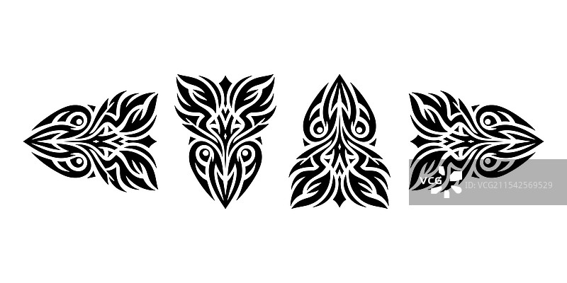 部落纹身设计灵感合集图片素材