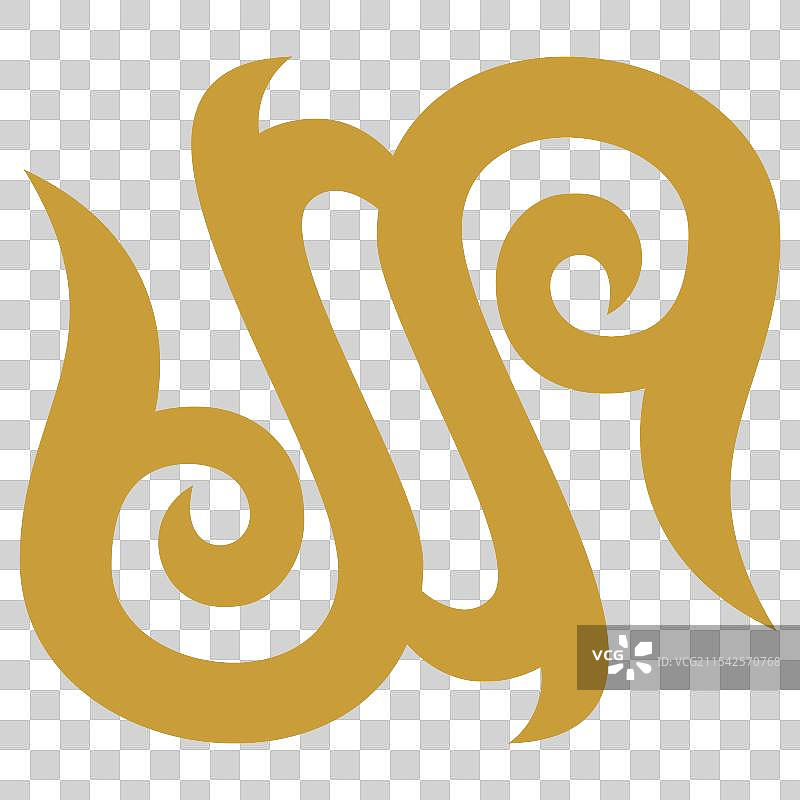 哈萨克金饰图案设计图片素材