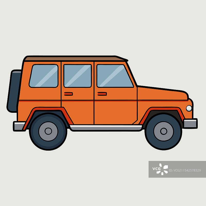 梅赛德斯汽车扁平设计图片素材