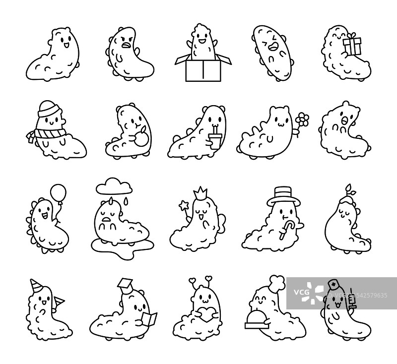 迷人的海参套装图片素材