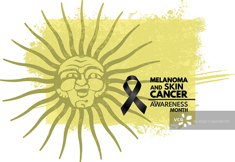 黑色素瘤和皮肤癌意识月图片素材