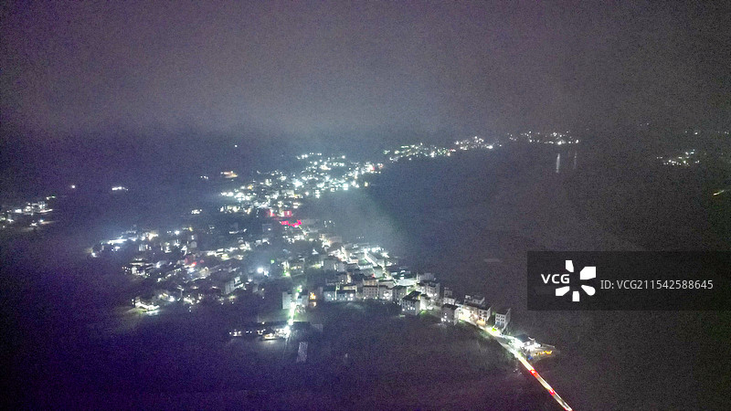 广西省博白县菱角镇航拍图片素材