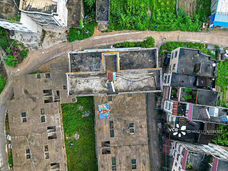 广西省博白县菱角镇航拍图片素材