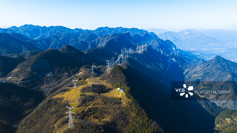 三峡高压输电线路图片素材