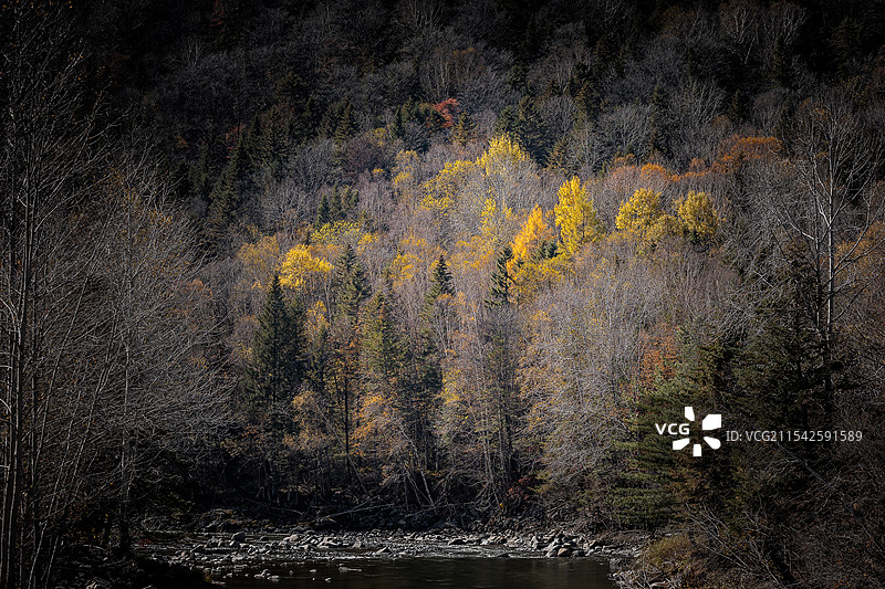 雪乡深秋图片素材