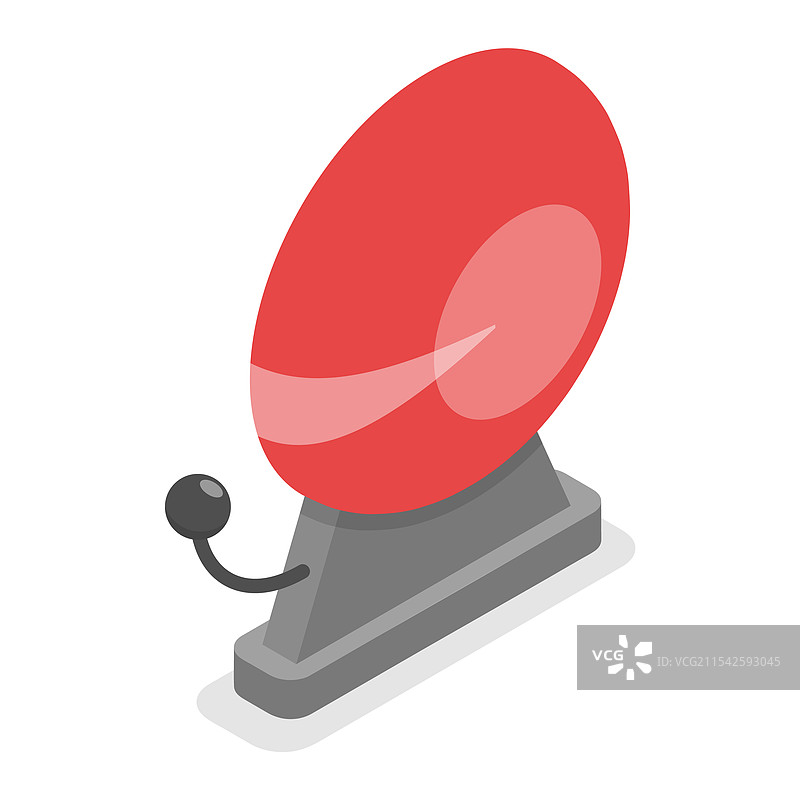 3D等距平面火警报警器套件图片素材