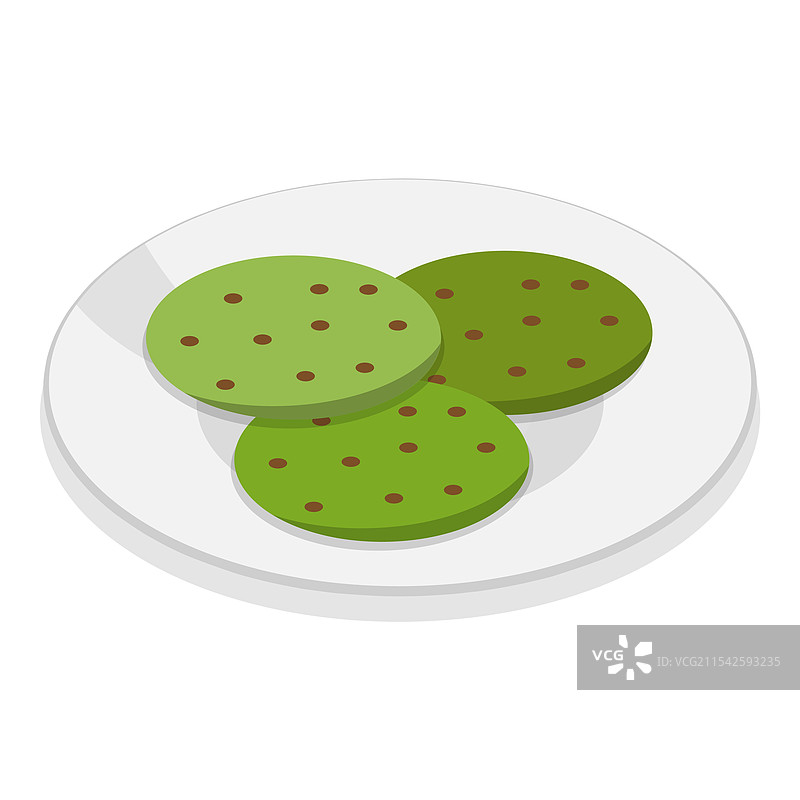 有机物的三维等距平面图图片素材