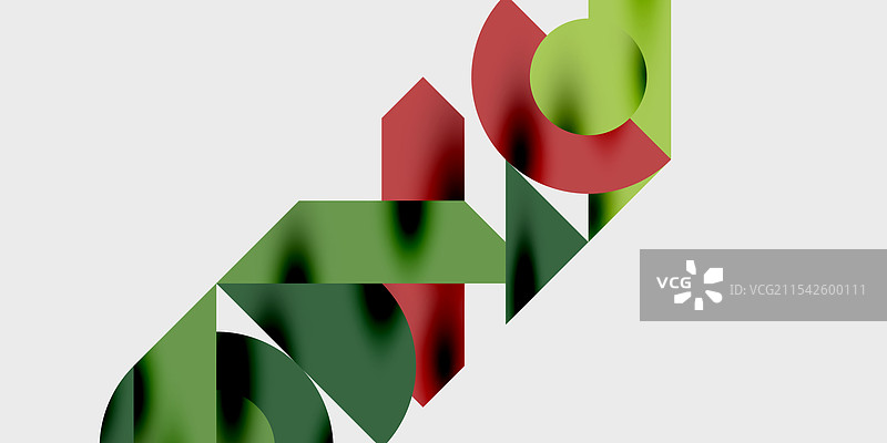 圆形、半圆形和详细构图图片素材