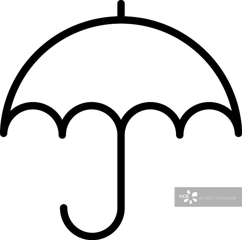 雨伞与天气图标图片素材