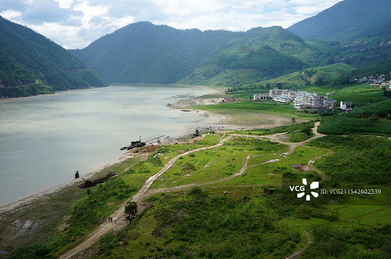 云南澜沧江畔图片素材