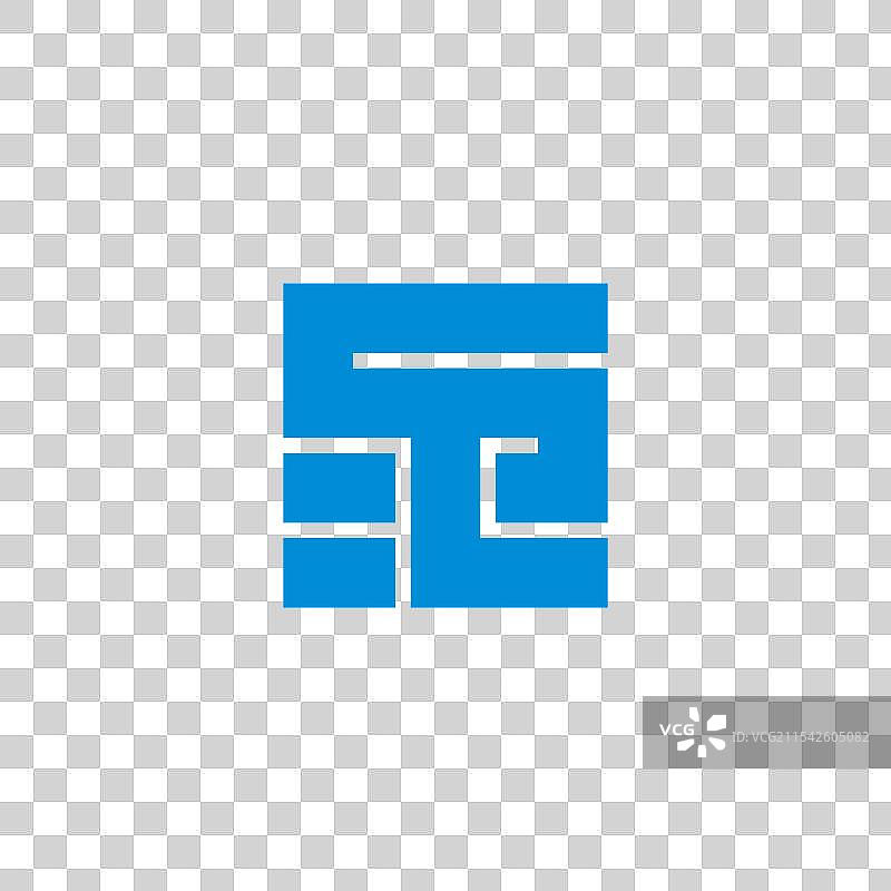 字母CSE方形线性简单标志图片素材