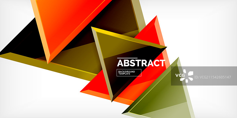 抽象背景 - 光滑的三角形图片素材