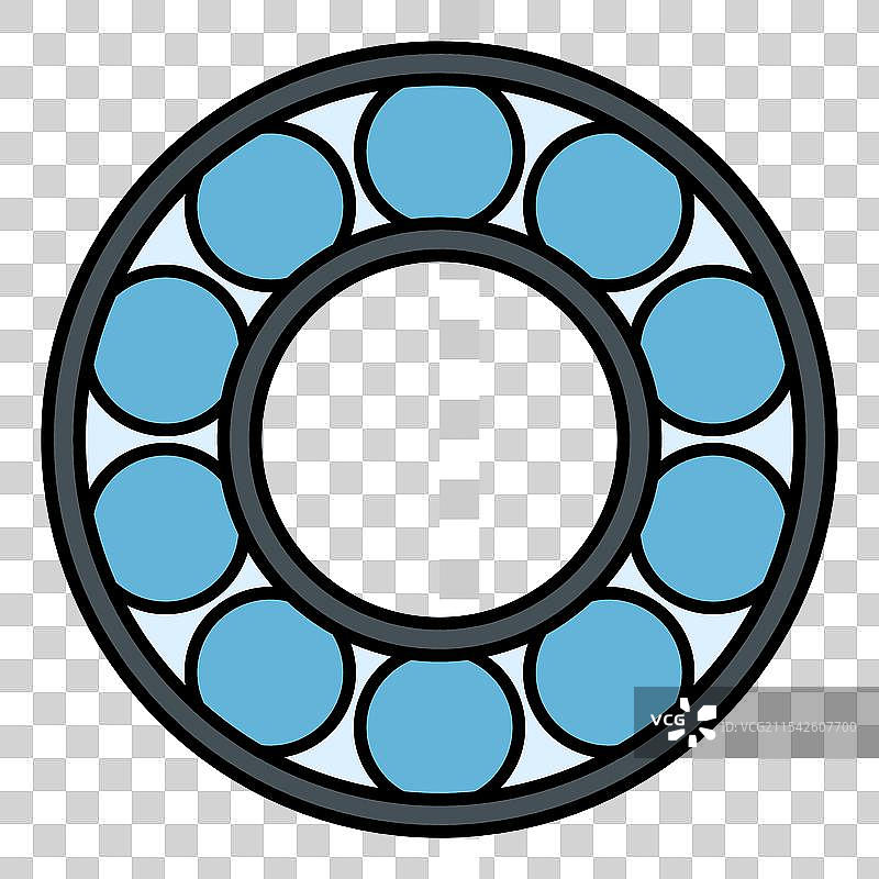 滚轮图标，滚动球标志，扁平网页设计图片素材