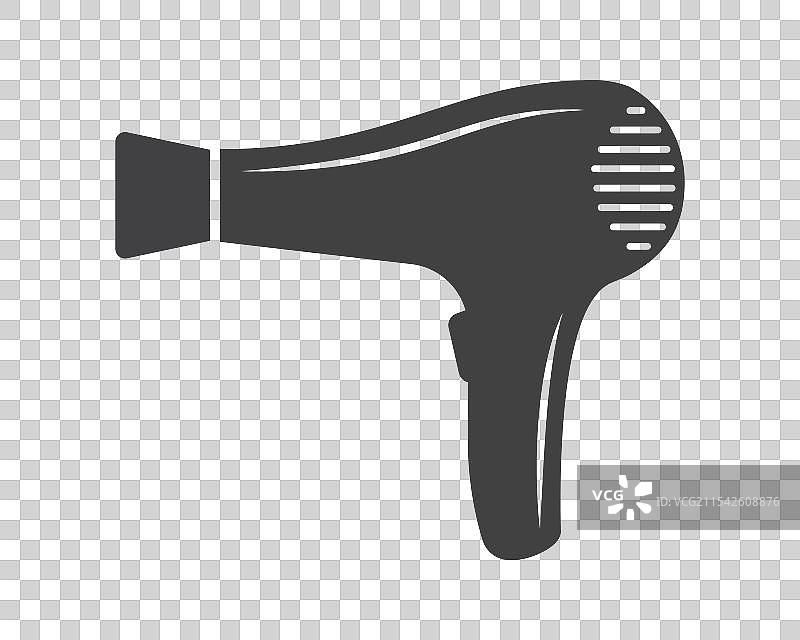 时尚吹风机线条图标图片素材