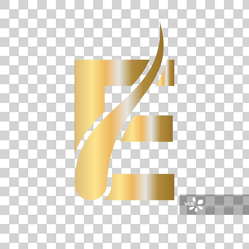 字母E的护发治疗标志图片素材