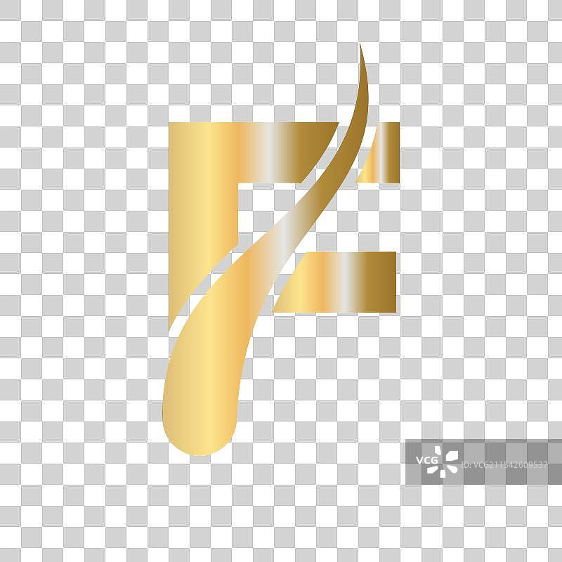 字母F的护发治疗标志图片素材