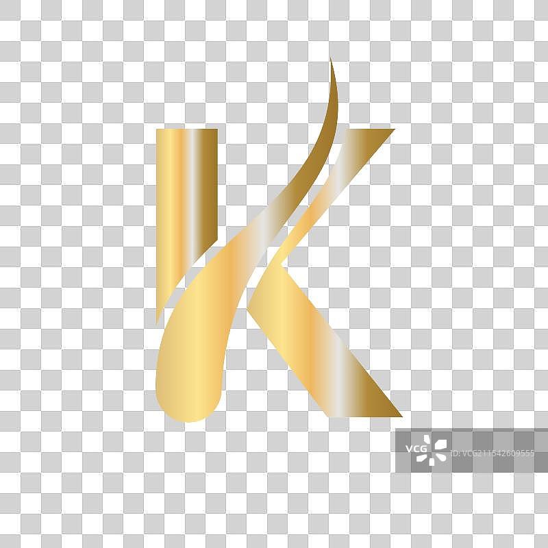 字母K的护发治疗标志图片素材