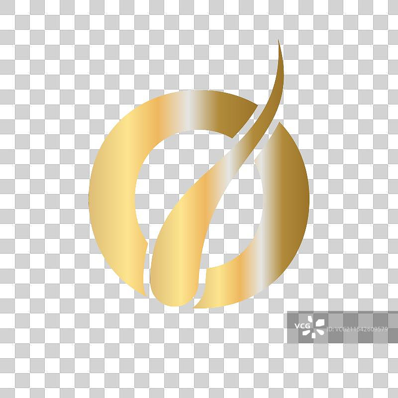 字母O的护发治疗标志图片素材