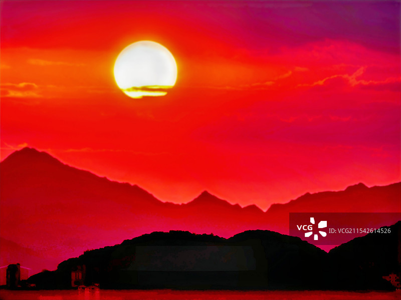 残阳如血图片素材