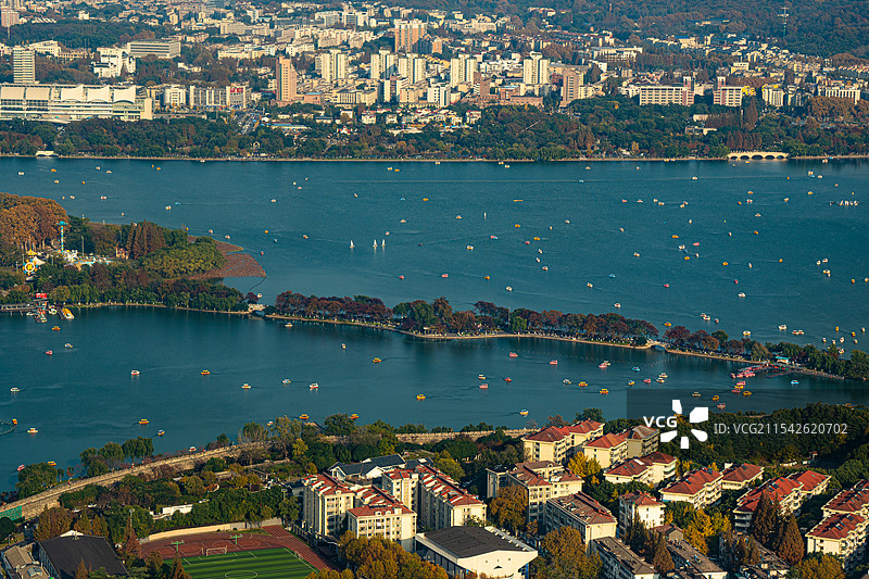 南京玄武湖秋景图片素材