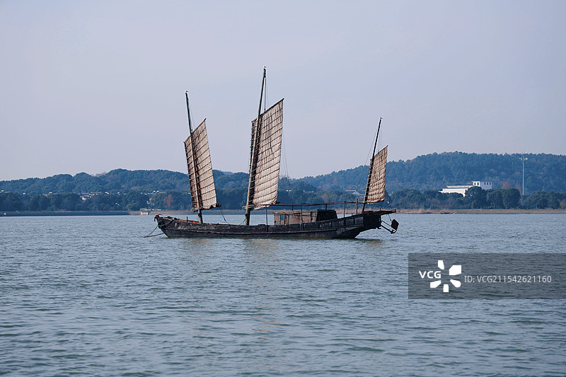 太湖帆船图片素材