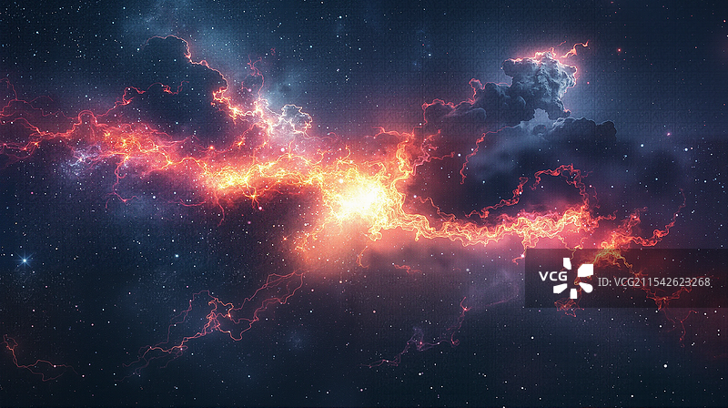 绚丽星云的宇宙奇观图片素材