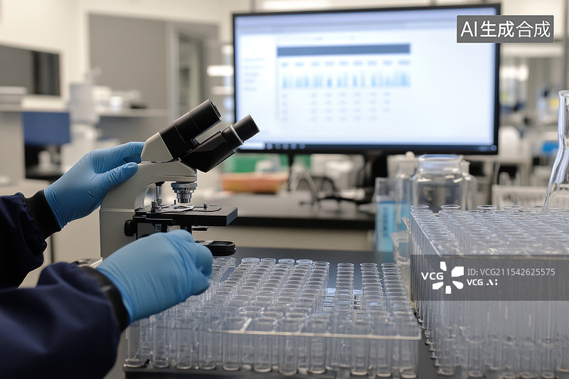 【AI数字艺术】科学实验室生物化学现代研究所图片素材