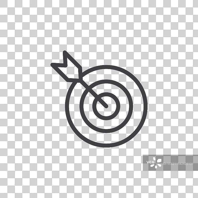 靶心矢量图标集图片素材