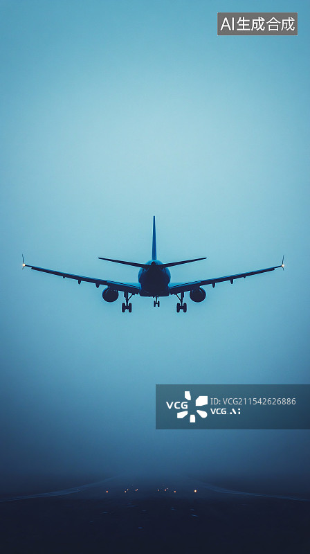 【AI数字艺术】起飞的飞机图片素材
