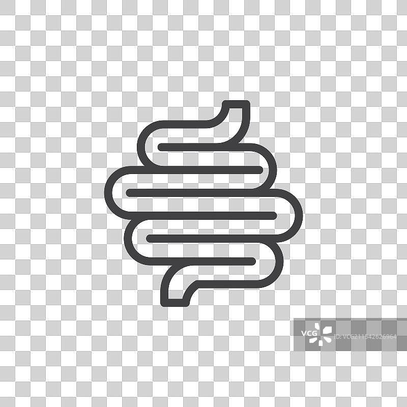 肠道矢量图标集图片素材